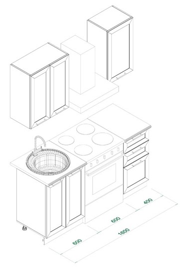 Кухонный гарнитур МК РИВЬЕРА Комплект №1 1,0м ПВХ Белый в Златоусте - изображение 5