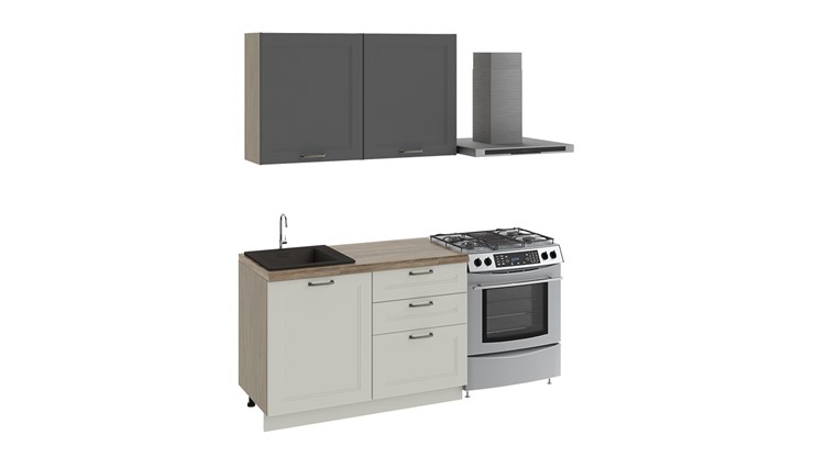 Угловой кухонный гарнитур Одри №2 (Серый) в Миассе - изображение 7