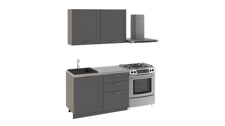 Угловой кухонный гарнитур Одри №2 (Серый) в Миассе - изображение 8