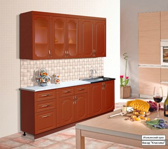 Кухонный гарнитур Классика 2000, цвет Итальянский орех в Челябинске