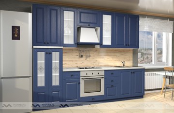 Кухонный гарнитур Вена 2800, цвет Синий в Миассе