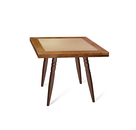 Кухонный стол SHT-TU15 (4 шт.)/ТT7 60/60 (медный металлик/брашированный коричневый/песочный) в Челябинске - изображение