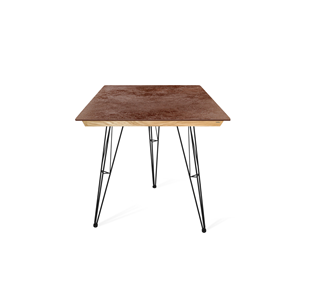 Керамический кухонный стол SHT-TU10 (3 шт.)/ТT8 60/60 (черный/прозрачный лак/коричневая сепия) в Златоусте