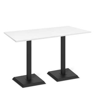 Обеденный стол SHT-TU5-BS2/Н110 (2 шт.)/ТT 120/80 (черный/белый шагрень) в Копейске