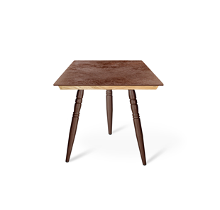 Керамический обеденный стол SHT-TU15 (3 шт.)/ТT8 60/60 (медный металлик/прозрачный лак/коричневая сепия) в Миассе