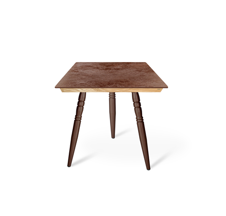 Обеденный стол SHT-TU15 (3 шт.)/ТT8 60/60 (медный металлик/прозрачный лак/коричневая сепия) в Миассе - изображение