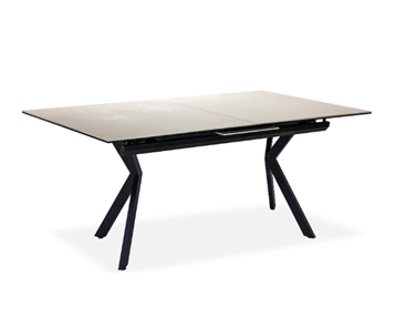 Кухонный стол раскладной Бордо 2CX 160х90 (Oxide Avorio/Графит) в Миассе