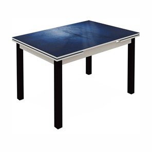 Кухонный раздвижной стол Шанхай исп.1 металл. крашенные №21 (Exclusive h149/белый) в Миассе