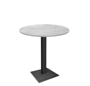 Барный стол SHT-TU5-BS1/H110 / SHT-TT 90 ЛДСП (бетон чикаго светло-серый/черный) в Миассе