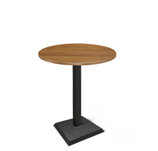 Барный стол SHT-TU5-BS2/H110 / SHT-TT 80 ЛДСП (орех/черный) в Миассе