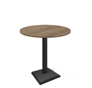 Барный стол SHT-TU5-BS2/H110 / SHT-TT 90 ЛДСП (дуб галифакс табак/черный) в Копейске