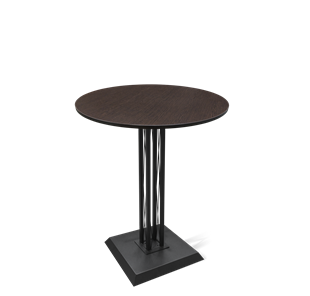 Маленький обеденный стол SHT-TU6-BS2/H110 / SHT-TT 80 ЛДСП (венге/черный) в Миассе