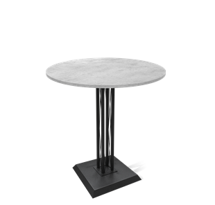 Барный стол SHT-TU6-BS2/H110 / SHT-TT 90 ЛДСП (бетон чикаго светло-серый/черный) в Магнитогорске