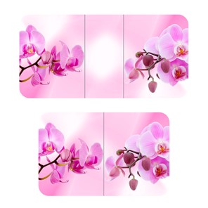 Кухонный раскладной стол ПГ-01СТФ белое/орхидея/крашенные фигурные в Миассе - предосмотр 2