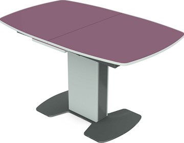 Обеденный раздвижной стол Санторини (стекло) в Миассе - предосмотр