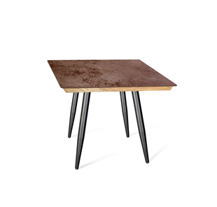 Керамический обеденный стол SHT-TU14 (4 шт.)/ТT8 60/60 (черный муар/прозрачный лак/коричневая сепия) в Миассе