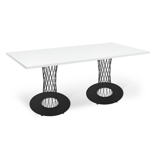 Кухонный обеденный стол SHT-TU3-1 (2 шт.)/ТT 120/80 (черный муар/белый шагрень) в Миассе