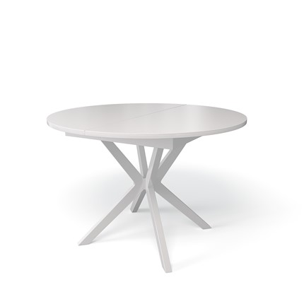 Раздвижной стол Kenner B1100 (Белый/Стекло белое сатин) в Магнитогорске - изображение
