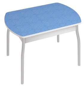 Обеденный стол Орфей-6, Синие цветы в Миассе