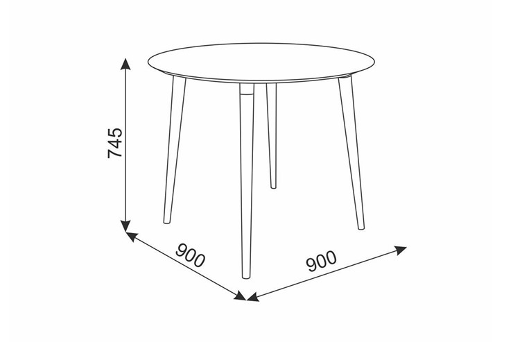 Стол кухонный Сканди 2, кофейный/венге в Миассе - изображение 1