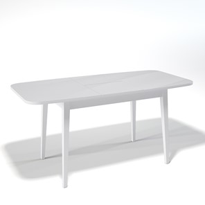 Кухонный стол раздвижной Kenner 1200M (Белый/Стекло белое глянец) в Челябинске - предосмотр 1