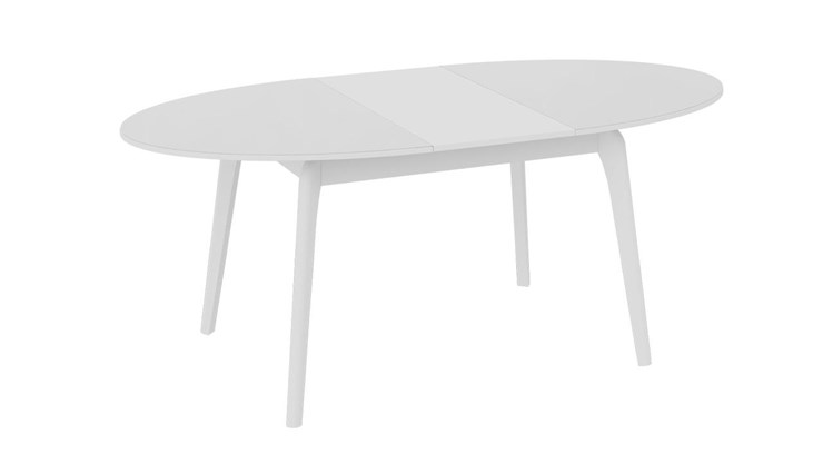 Стол раздвижной Марсель (СМ(Б)-102.01.12(1)), цвет  Белый/Стекло белое глянец в Миассе - изображение 1
