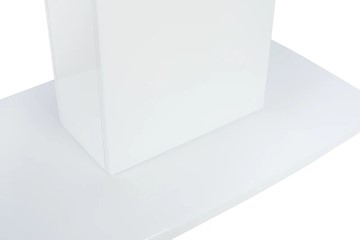 Кухонный раскладной стол Leset Денвер 1Р (Белый лак/стекло глянцевое белое) в Челябинске - предосмотр 8
