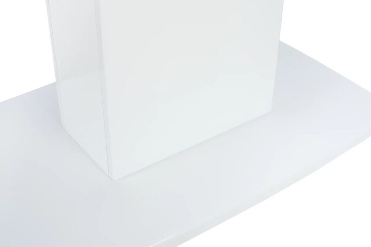 Кухонный раскладной стол Leset Денвер 1Р (Белый лак/стекло глянцевое белое) в Челябинске - изображение 8
