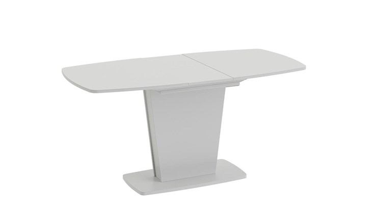 Кухонный раздвижной стол Честер тип 2, цвет Белый/Стекло белый глянец в Копейске - изображение 1