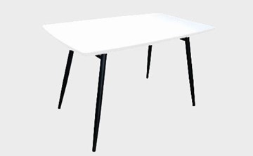 Стеклянный обеденный стол Брик, белый в Магнитогорске