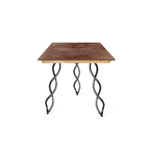 Керамический кухонный стол SHT-TU17 (3 шт.)/ТT8 60/60 (черный муар/прозрачный лак/коричневая сепия) в Миассе