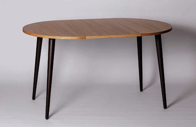 Кухонный стол круглый Шпон Дуба д. 90 см МДФ в Копейске - изображение 13