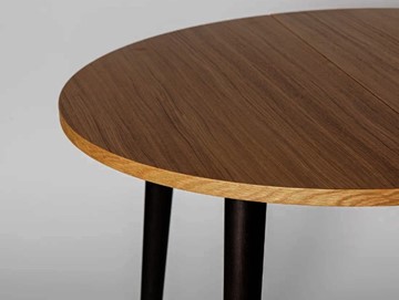 Кухонный стол круглый Шпон Дуба д. 90 см МДФ в Копейске - предосмотр 3