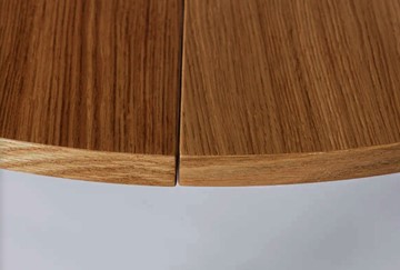 Кухонный стол круглый Шпон Дуба д. 90 см МДФ в Копейске - предосмотр 5