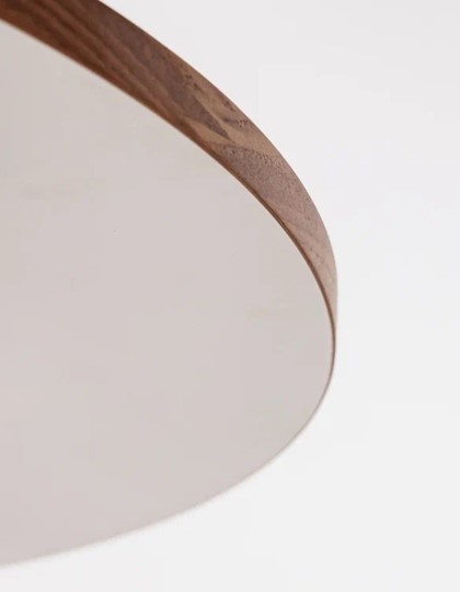 Кухонный раздвижной круглый стол Шпон Ореха д. 100 см МДФ ножки вишня в Челябинске - изображение 15