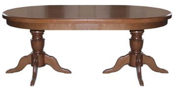 Обеденный раздвижной стол 2,0(2,5)х1,1 на двух тумбах, (патина) в Копейске