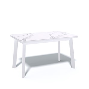 Раздвижной стол AA1200 (белый/керамика мрамор белый) в Челябинске