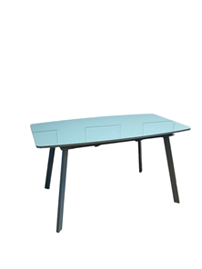 Раздвижной стол AA1400 (серый/стекло серое глянец) в Миассе