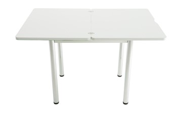 Кухонный раскладной стол Бари дерево №8 (стекло капучино/белый) в Копейске - предосмотр 4