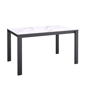 Раздвижной стол BL1300 (черный/керамика мрамор белый) в Копейске