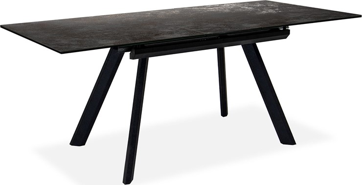 Кухонный стол раздвижной Бордо 1CQ 140х85 (Oxide Nero/Графит) в Миассе - изображение 1