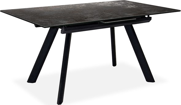 Кухонный стол раздвижной Бордо 1CQ 140х85 (Oxide Nero/Графит) в Миассе - изображение