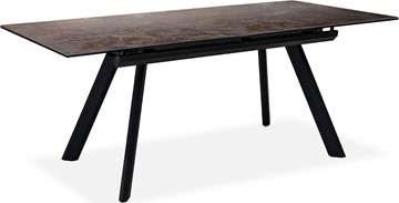 Кухонный раскладной стол Бордо 2CQ 160х90 (Oxide Moro/Графит) в Миассе - предосмотр 1