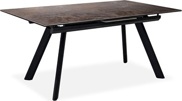 Кухонный раскладной стол Бордо 2CQ 160х90 (Oxide Moro/Графит) в Миассе - предосмотр