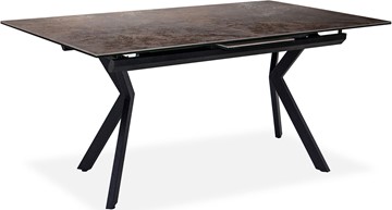 Кухонный раздвижной стол Бордо 2CX 160х90 (Oxide Moro/Графит) в Златоусте