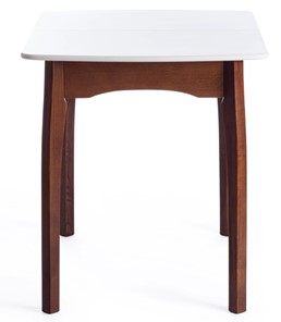 Кухонный стол раскладной Caterina, бук/мдф, 100+30x70x75, коричневый, белый арт.15856 в Челябинске - предосмотр 1
