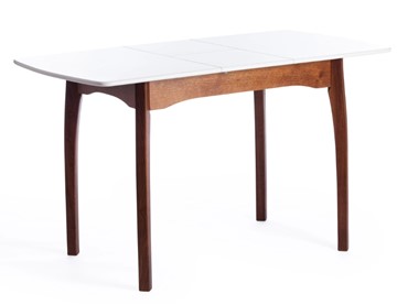 Кухонный стол раскладной Caterina, бук/мдф, 100+30x70x75, коричневый, белый арт.15856 в Челябинске - предосмотр 6
