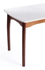 Кухонный стол раскладной Caterina, бук/мдф, 100+30x70x75, коричневый, белый арт.15856 в Челябинске - предосмотр 7