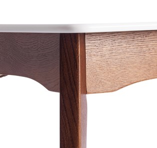 Кухонный стол раскладной Caterina, бук/мдф, 100+30x70x75, коричневый, белый арт.15856 в Челябинске - предосмотр 9