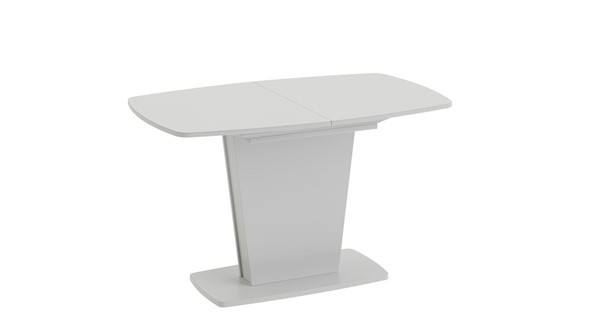 Кухонный раздвижной стол Честер тип 2, цвет Белый/Стекло белый глянец в Челябинске - изображение